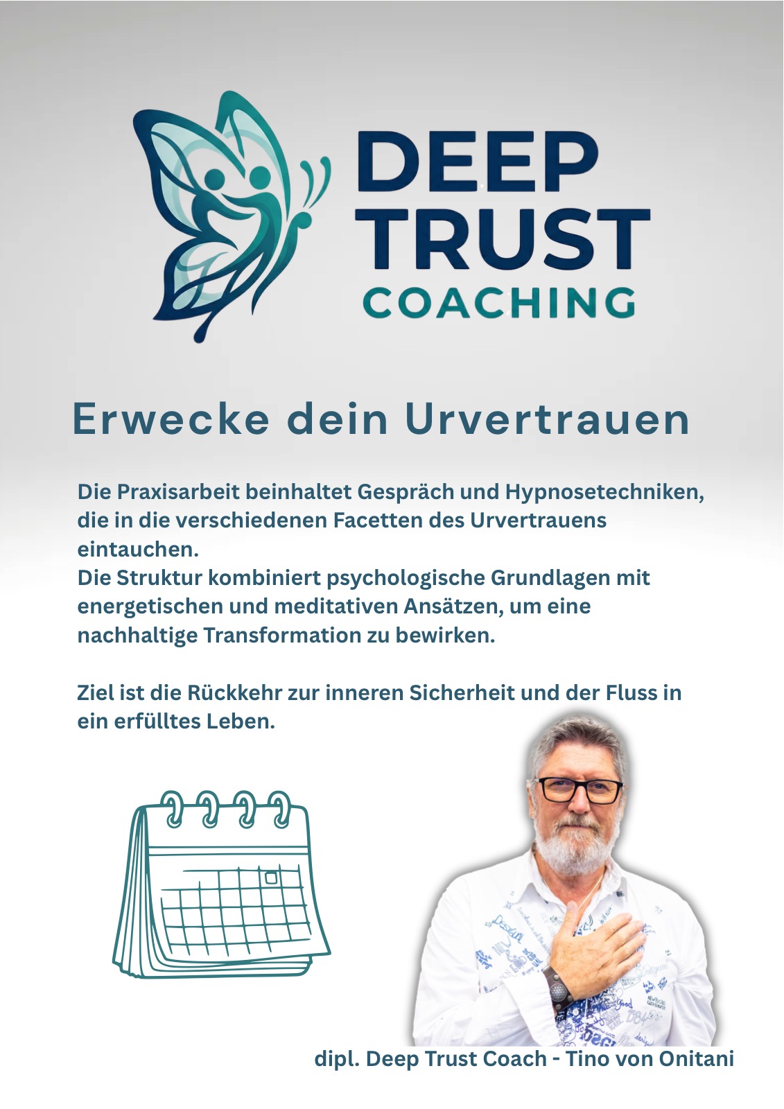 Deep Trust Flyer – Erwecke dein Urvertrauen